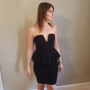 Guess Black Strapless Corset Top